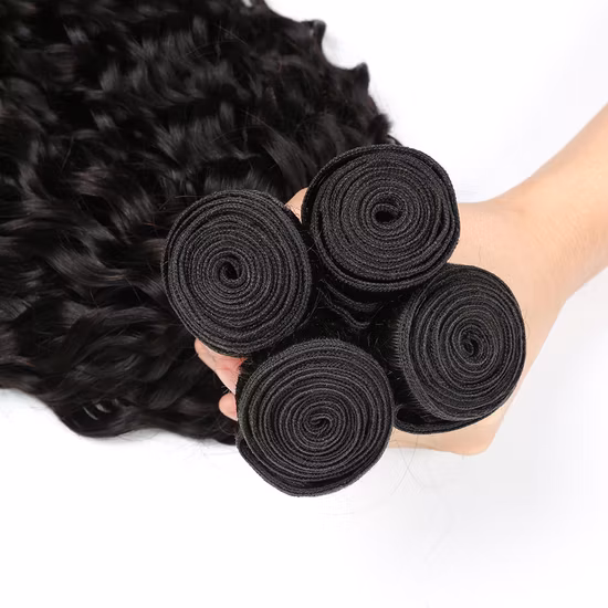Onda de água brasileira de alta qualidade pacotes de cabelo humano para mulheres