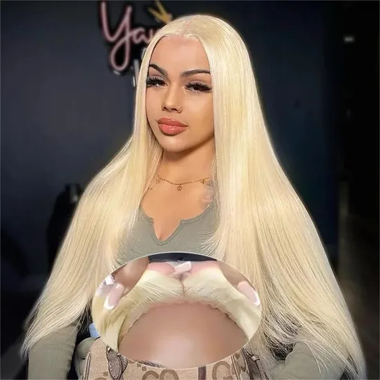 Brazilian 360 Lace Front Wigs Straight Human Hair Wigs HD Lace 13X4 13X6 Pre Pluck Lace Frontal Wigs for Black Wome