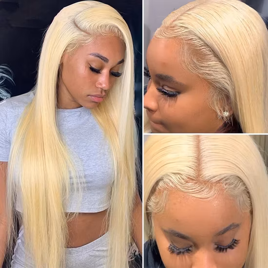 Brazilian 360 Lace Front Wigs Straight Human Hair Wigs HD Lace 13X4 13X6 Pre Pluck Lace Frontal Wigs for Black Wome