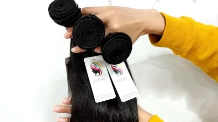 Weave brasileiro reto do cabelo humano de Remy da cor natural com fechamento