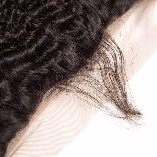 Cabelo brasileiro ondulado profundo de orelha a orelha, pré-selecionado, 13*4, fechamento frontal com renda, cabelo 100% humano, frontal com cabelo de bebê