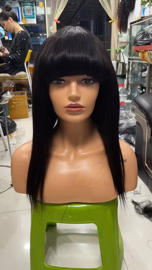 Perucas frontais virgens brasileiras de cabelo humano com franja frontal de renda com 360 frontal HD perucas frontal de renda reta com cabelo de bebê