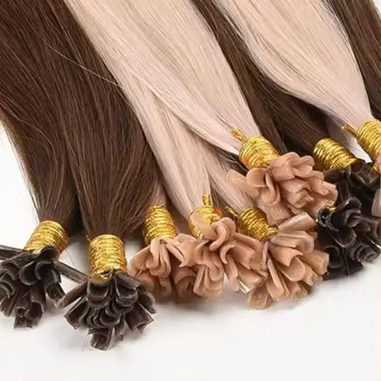 Extensões de cabelo humano russo virgem Remy