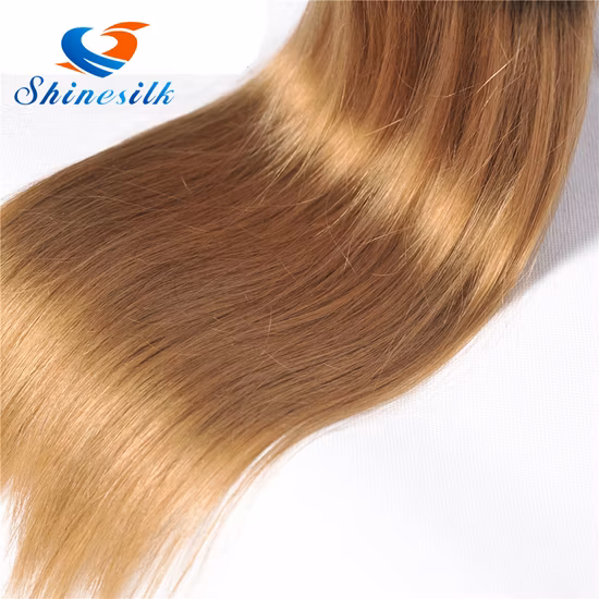 Cabelo virgem reto peruano Ombre loiro 1b/27 trama de cabelo humano reto